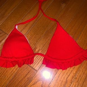 Red bikini top